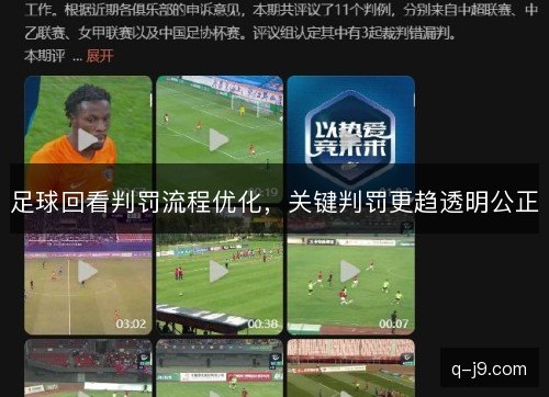 足球回看判罚流程优化,关键判罚更趋透明公正 足球回看判罚流程优化,关键判罚更趋透明公正